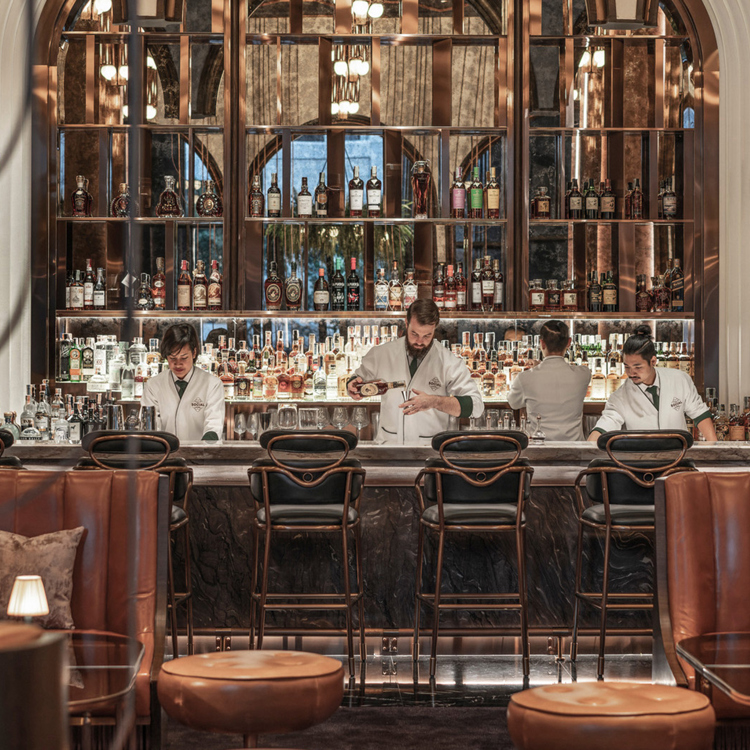 Staff at work at BBK Social Club in Bangkok.