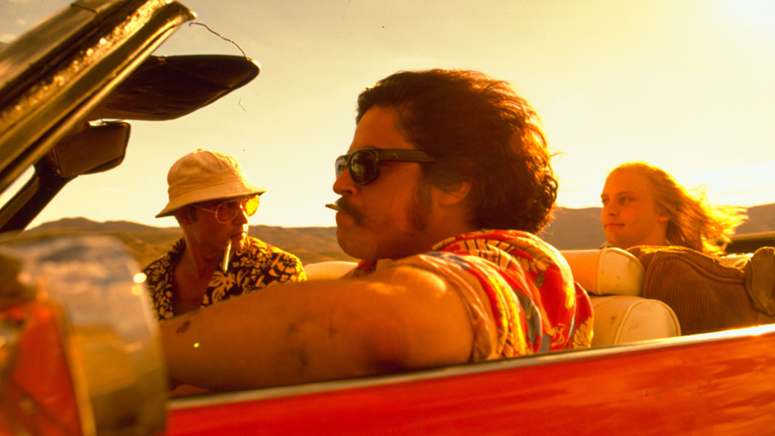 A still from the film "Fear and Loathing in Las Vegas".
