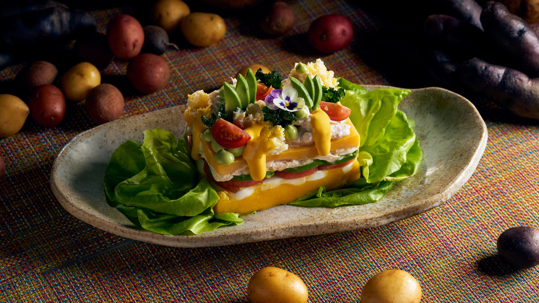 Food from Le Mer Causa Limeña.