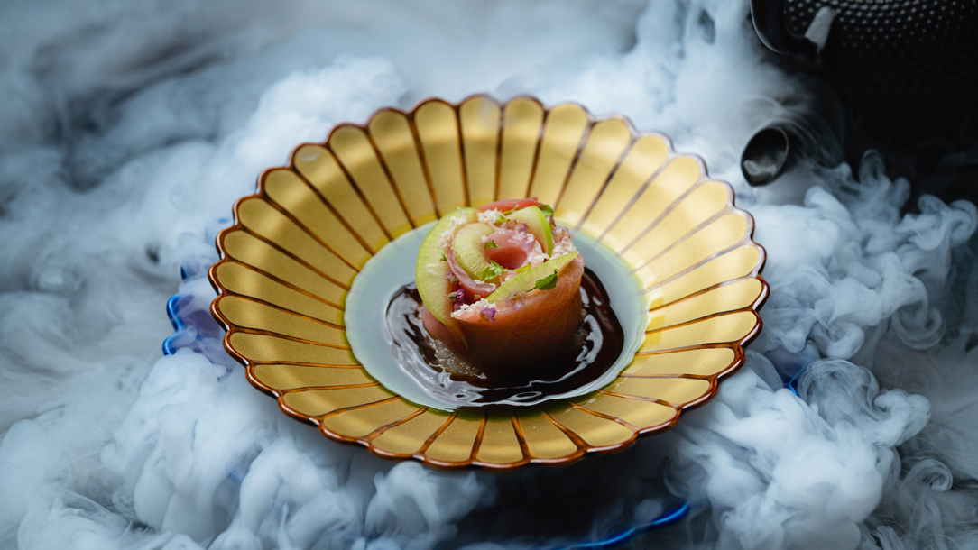 A dish from Aburi Hana in Toronto.