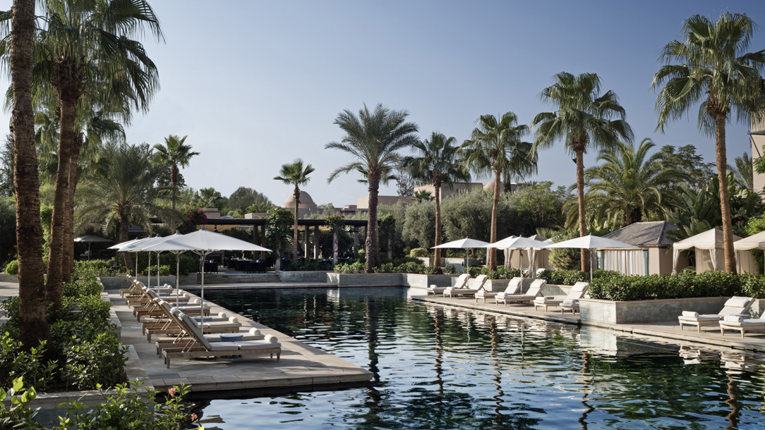 A pool at the Four Seasons Marrakech.