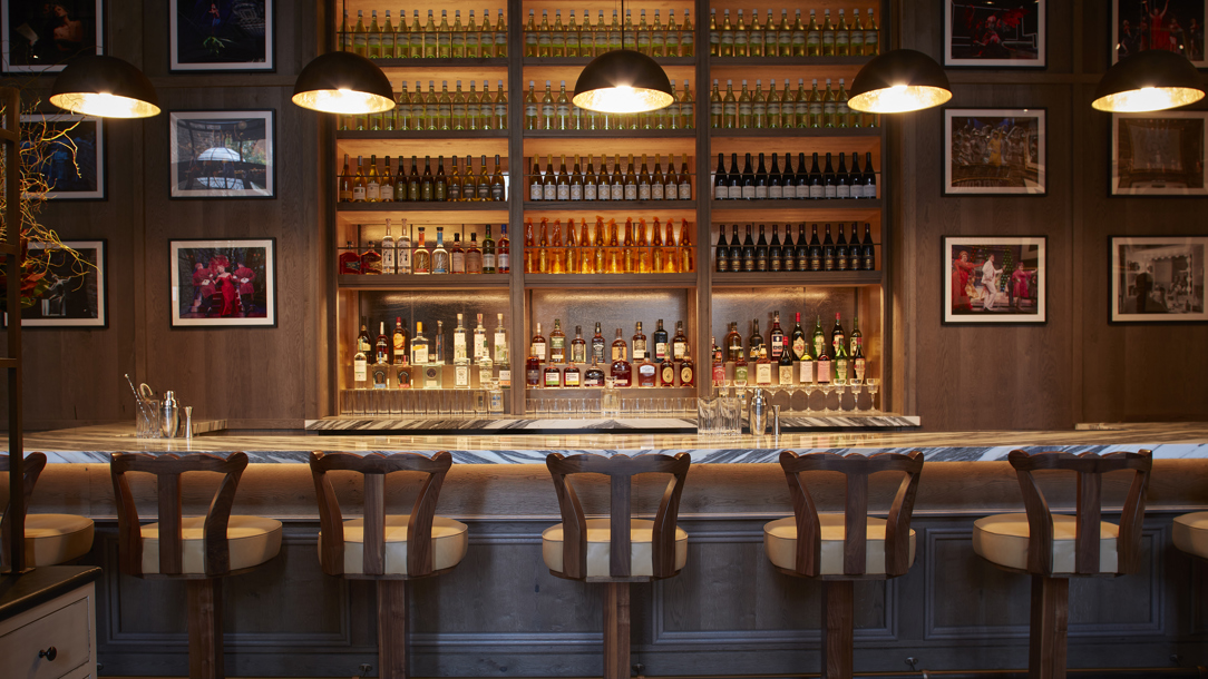 The cocktail bar at the Civilian Hotel in New York.