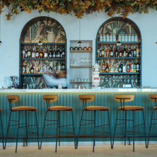 The bar at the Dreams Resort and Spa in Madeira.