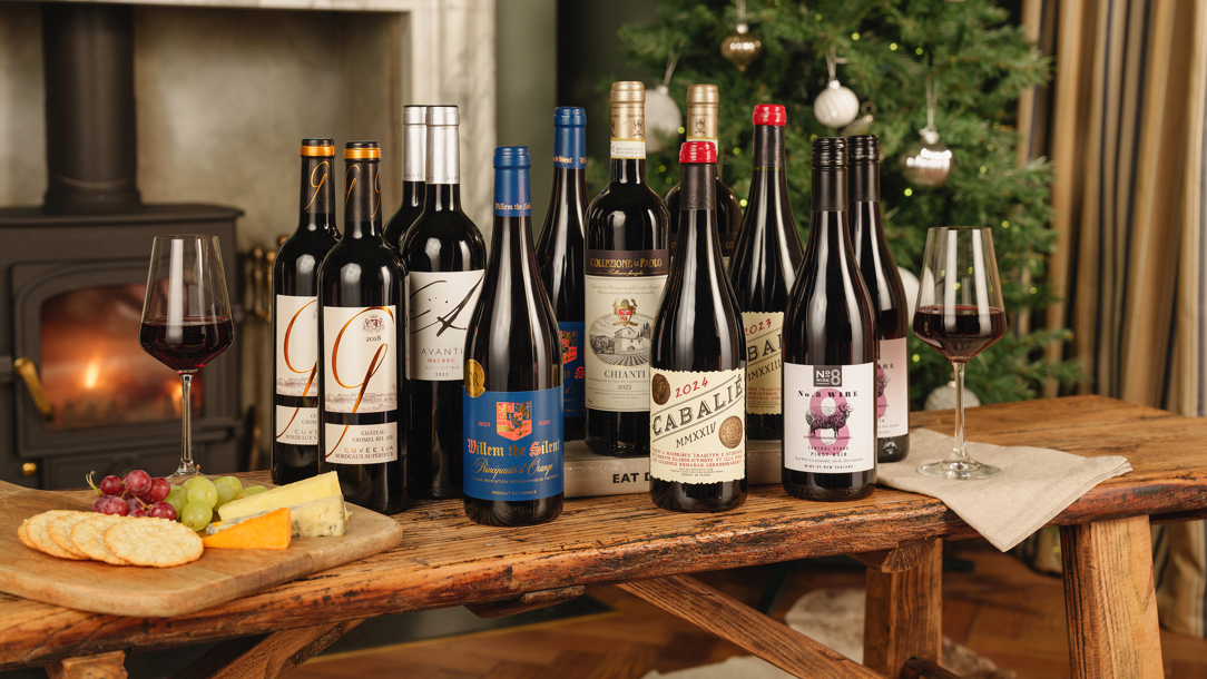 A selection of wine for Christmas available from The Wine Flyer.